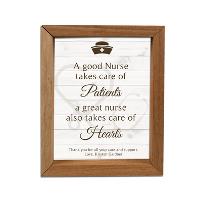 Beautiful Personalized Framed Shadow Box for Nurses